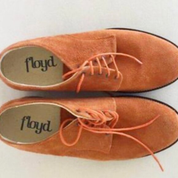 New! Orange suede shoes (size 42) - Picture 2 of 3